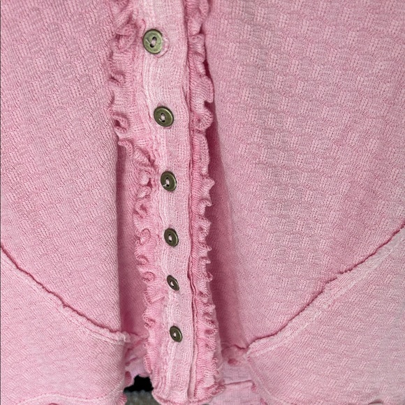 We The Free Light Pink Button-Down Top - Picture 2 of 6